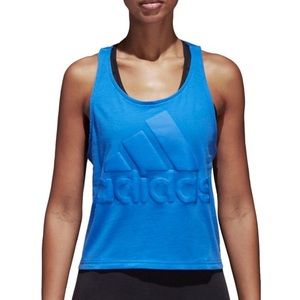 Blue adidas Cropped Tank SOLD OUT IN stores